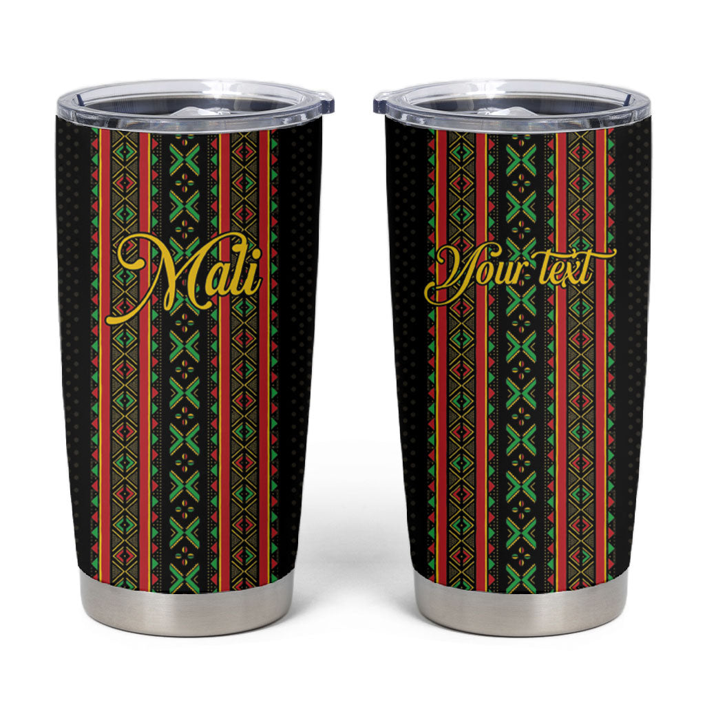 Personalized Mali Bogolanfini African Pattern Tumbler Cup