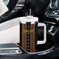 Personalized Mali Bogolanfini African Pattern Tumbler With Handle