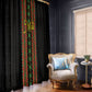 Mali Bogolanfini African Pattern Window Curtain