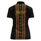 Personalized Mali Bogolanfini African Pattern Women Polo Shirt