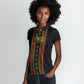 Personalized Mali Bogolanfini African Pattern Women Polo Shirt