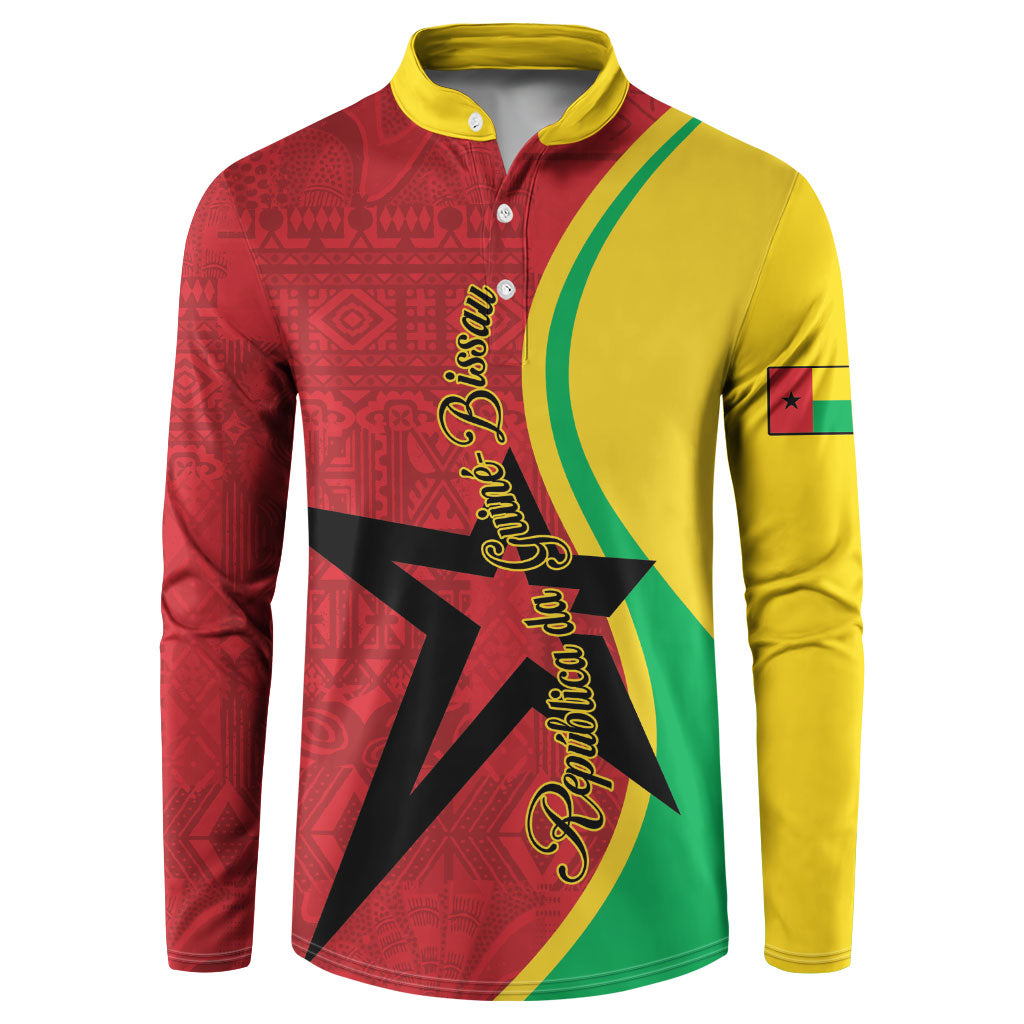 Personalized Guinea-Bissau Button Sweatshirt Happy Independence Day