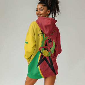 Personalized Guinea-Bissau Hoodie Dress Happy Independence Day