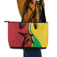 Guinea-Bissau Leather Tote Bag Happy Independence Day