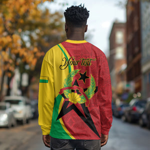 Personalized Guinea-Bissau Long Sleeve Shirt Happy Independence Day