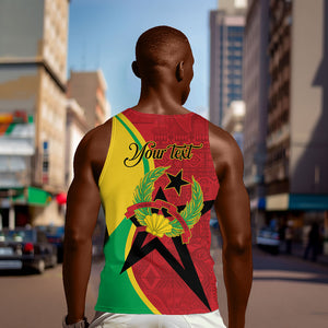 Personalized Guinea-Bissau Men Tank Top Happy Independence Day