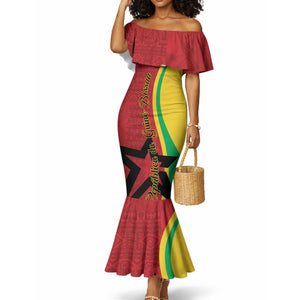 Personalized Guinea-Bissau Mermaid Dress Happy Independence Day