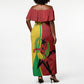 Personalized Guinea-Bissau Off Shoulder Maxi Dress Happy Independence Day