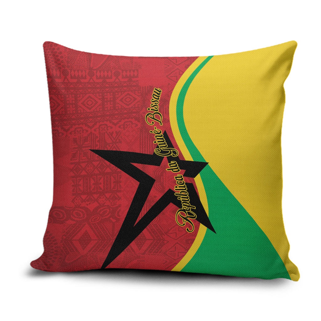 Guinea-Bissau Pillow Cover Happy Independence Day