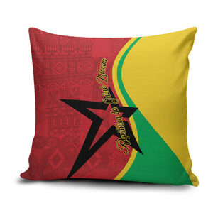 Guinea-Bissau Pillow Cover Happy Independence Day