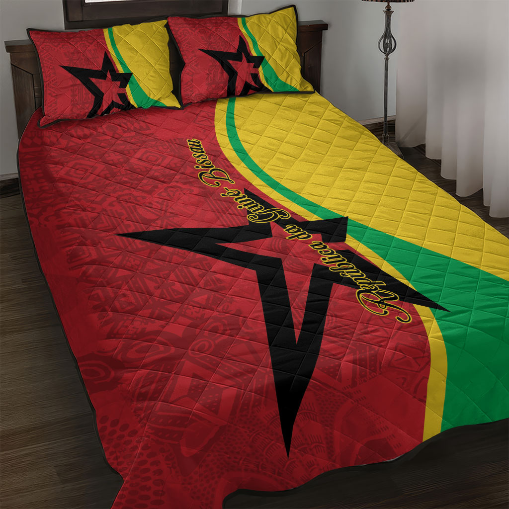 Guinea-Bissau Quilt Bed Set Happy Independence Day