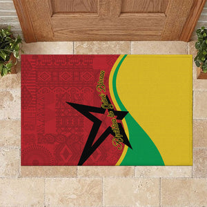 Guinea-Bissau Rubber Doormat Happy Independence Day