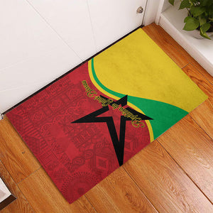 Guinea-Bissau Rubber Doormat Happy Independence Day