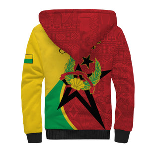 Personalized Guinea-Bissau Sherpa Hoodie Happy Independence Day