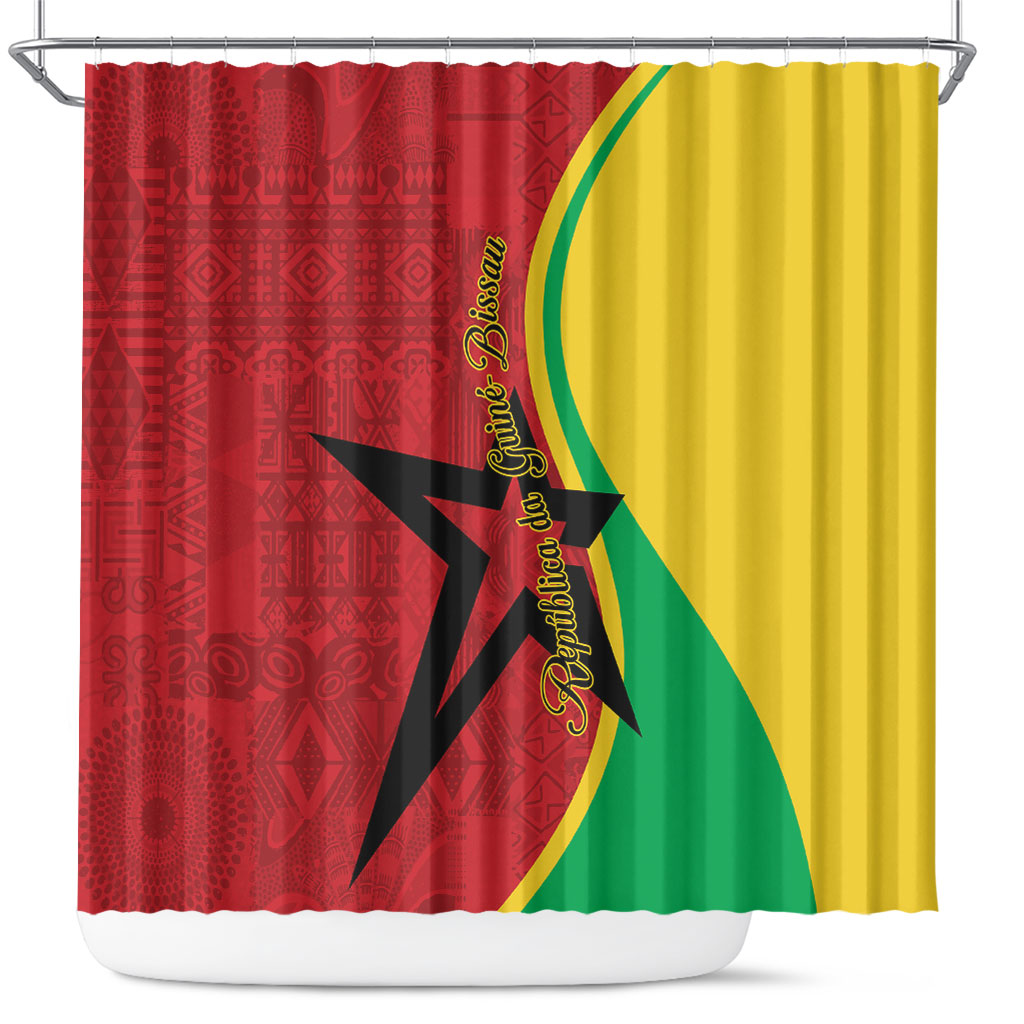 Guinea-Bissau Shower Curtain Happy Independence Day