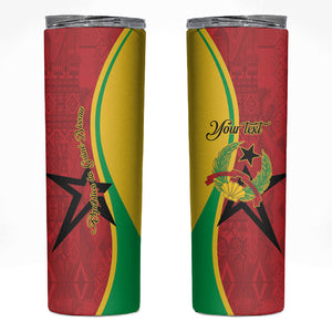 Personalized Guinea-Bissau Skinny Tumbler Happy Independence Day