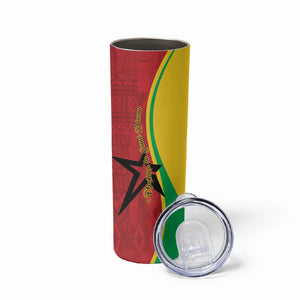 Personalized Guinea-Bissau Skinny Tumbler Happy Independence Day