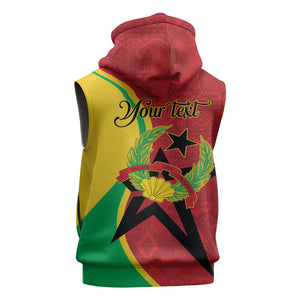Personalized Guinea-Bissau Sleeveless Hoodie Happy Independence Day