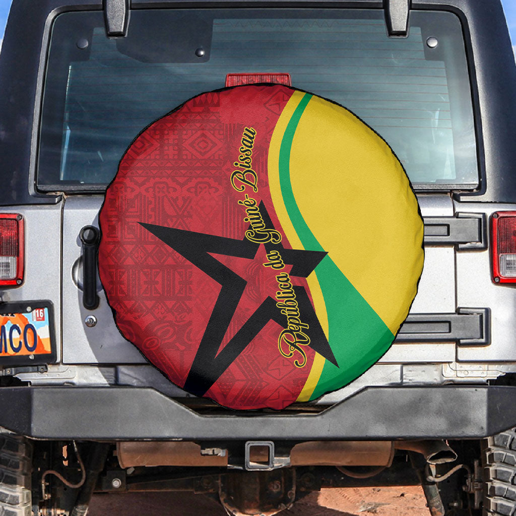 Guinea-Bissau Spare Tire Cover Happy Independence Day
