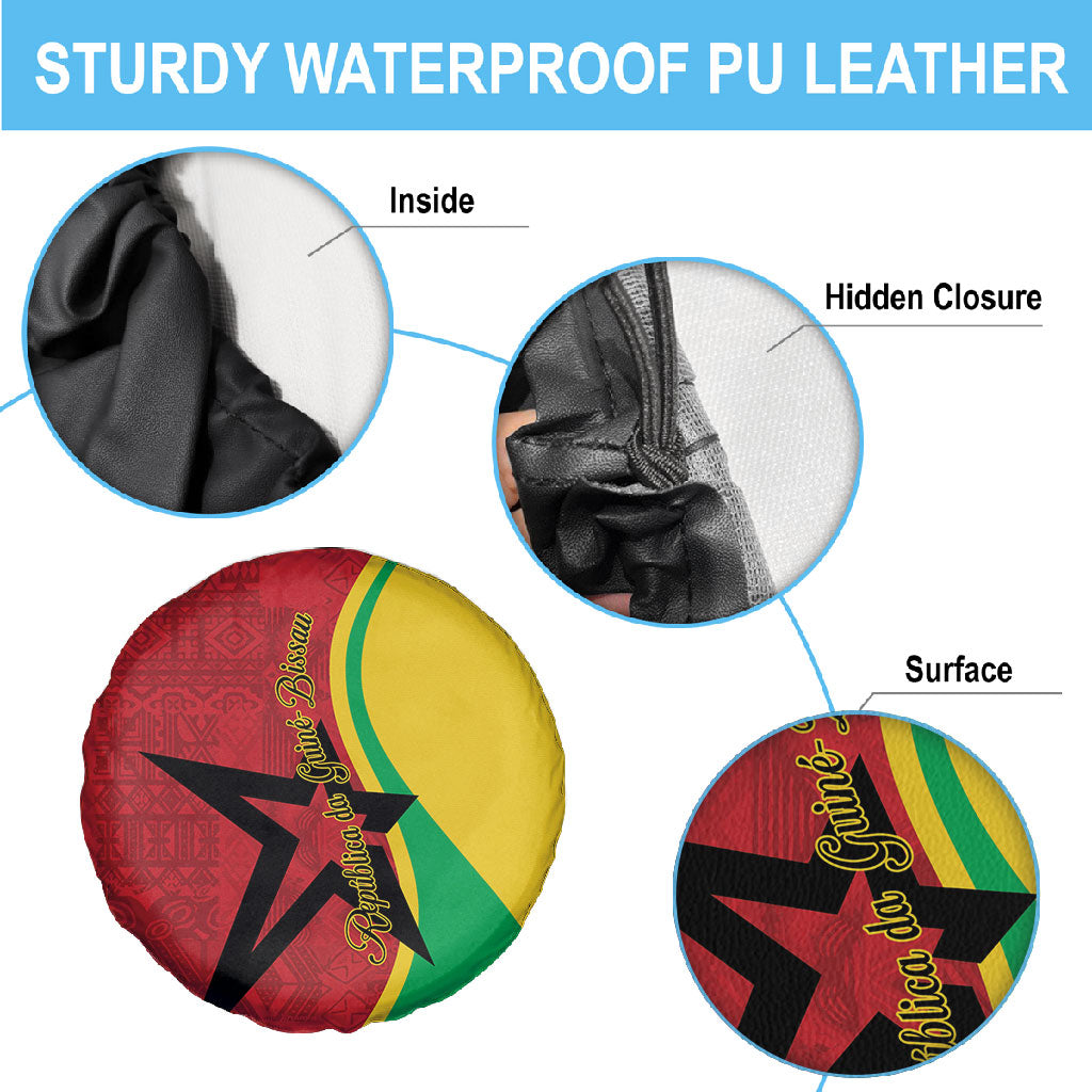 Guinea-Bissau Spare Tire Cover Happy Independence Day