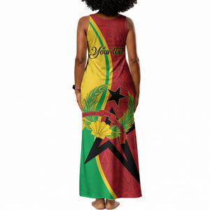 Personalized Guinea-Bissau Tank Maxi Dress Happy Independence Day
