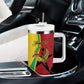 Personalized Guinea-Bissau Tumbler With Handle Happy Independence Day