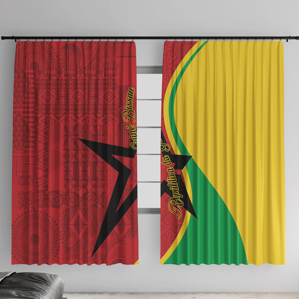 Guinea-Bissau Window Curtain Happy Independence Day