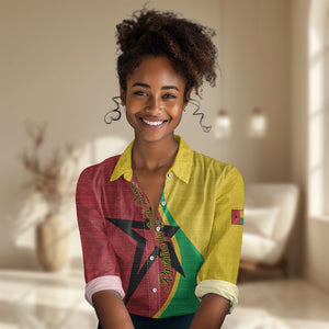 Personalized Guinea-Bissau Women Casual Shirt Happy Independence Day