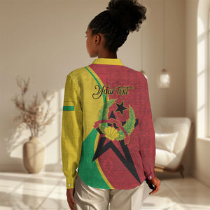 Personalized Guinea-Bissau Women Casual Shirt Happy Independence Day