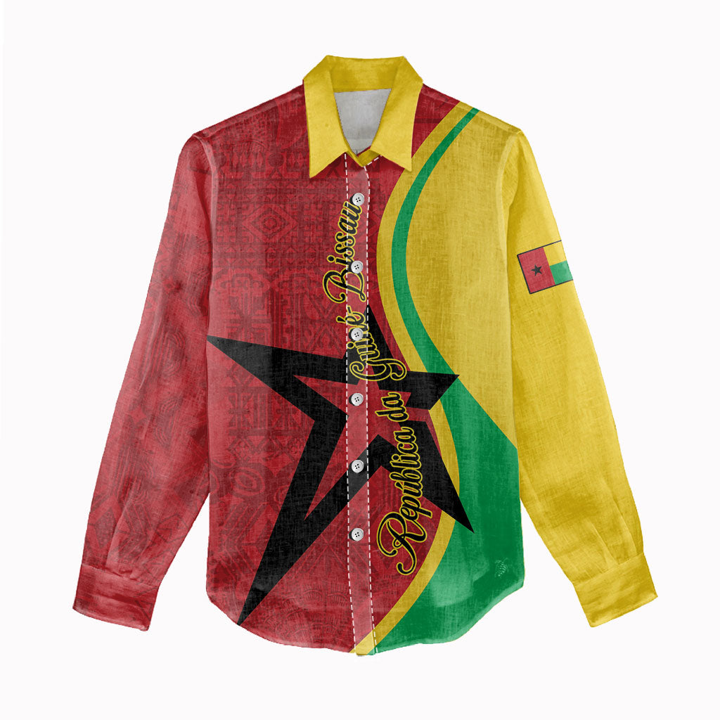 Personalized Guinea-Bissau Women Casual Shirt Happy Independence Day