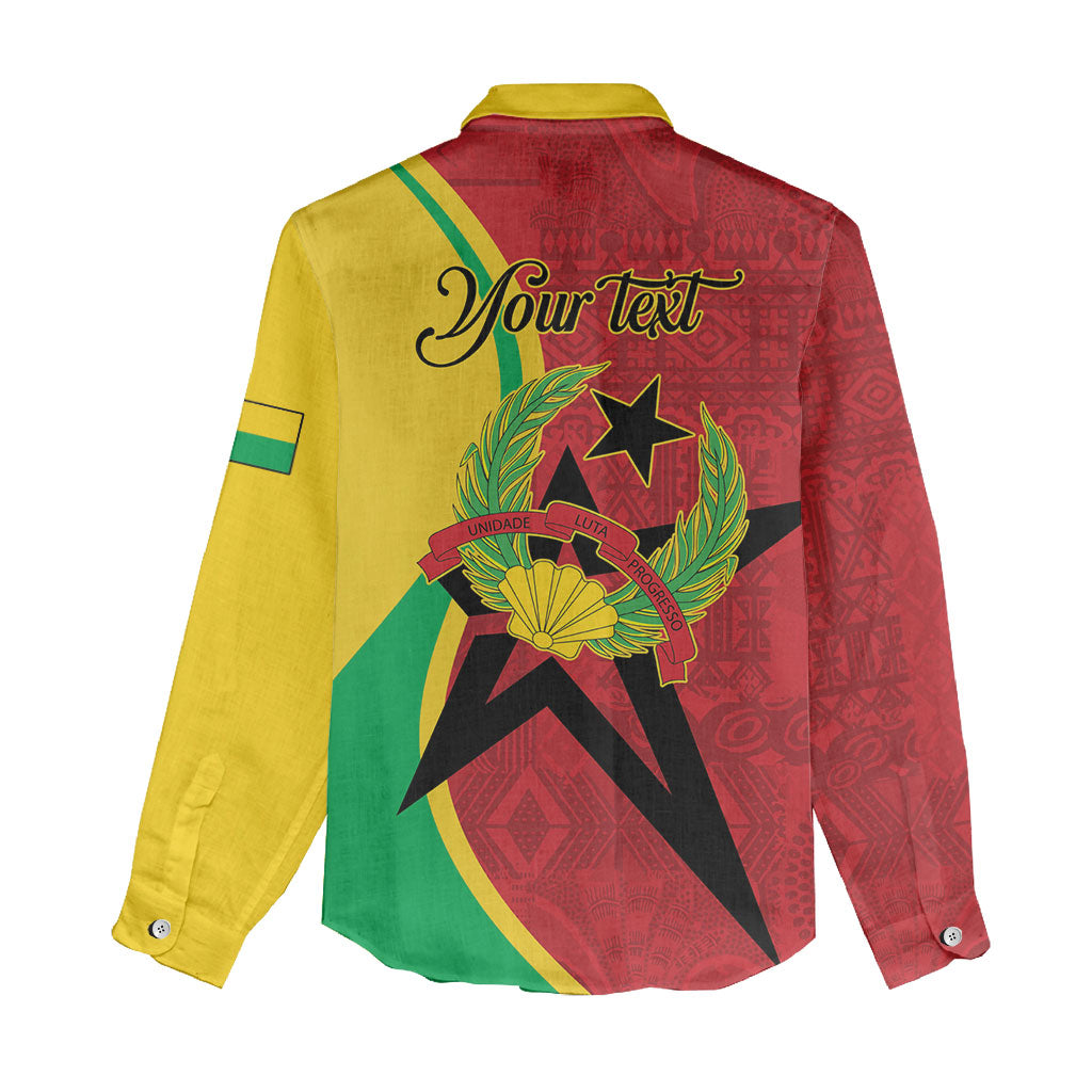 Personalized Guinea-Bissau Women Casual Shirt Happy Independence Day