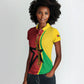 Personalized Guinea-Bissau Women Polo Shirt Happy Independence Day