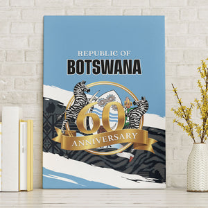 Botswana 2026 Canvas Wall Art 60th Anniversary