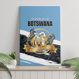 Botswana 2026 Canvas Wall Art 60th Anniversary