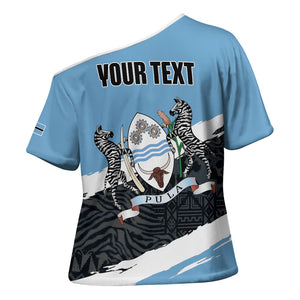 Personalized Botswana 2026 Cross Shoulder Shirt 60th Anniversary