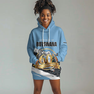 Personalized Botswana 2026 Hoodie Dress 60th Anniversary