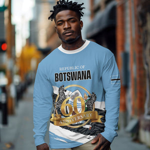 Personalized Botswana 2026 Long Sleeve Shirt 60th Anniversary