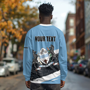 Personalized Botswana 2026 Long Sleeve Shirt 60th Anniversary