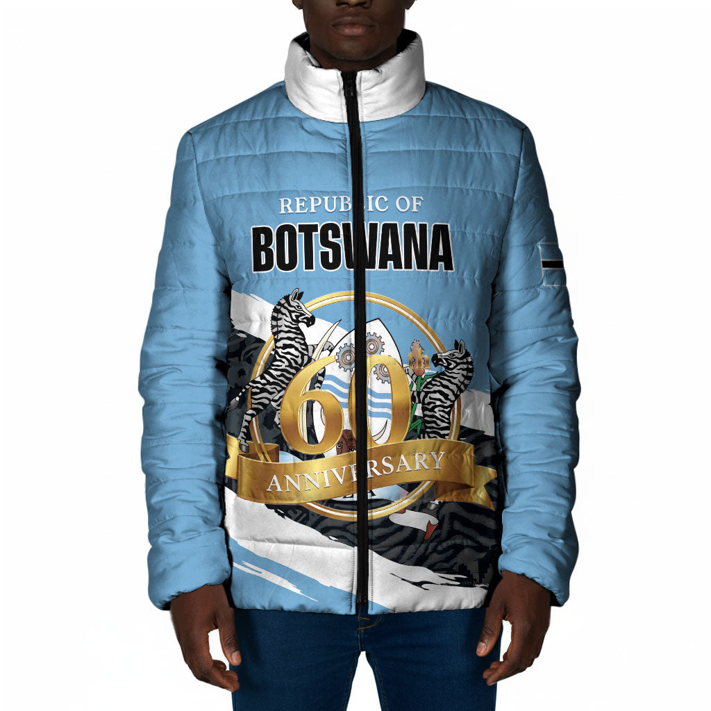 Personalized Botswana 2026 Padded Jacket 60th Anniversary