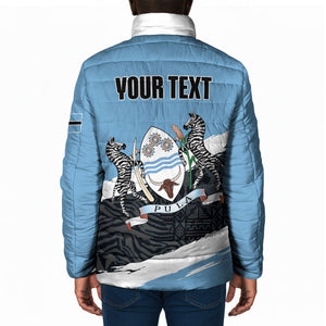 Personalized Botswana 2026 Padded Jacket 60th Anniversary
