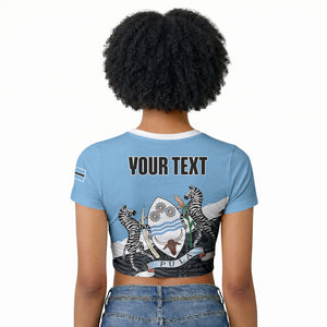 Personalized Botswana 2026 Raglan Cropped T shirt 60th Anniversary