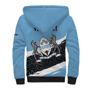 Personalized Botswana 2026 Sherpa Hoodie 60th Anniversary