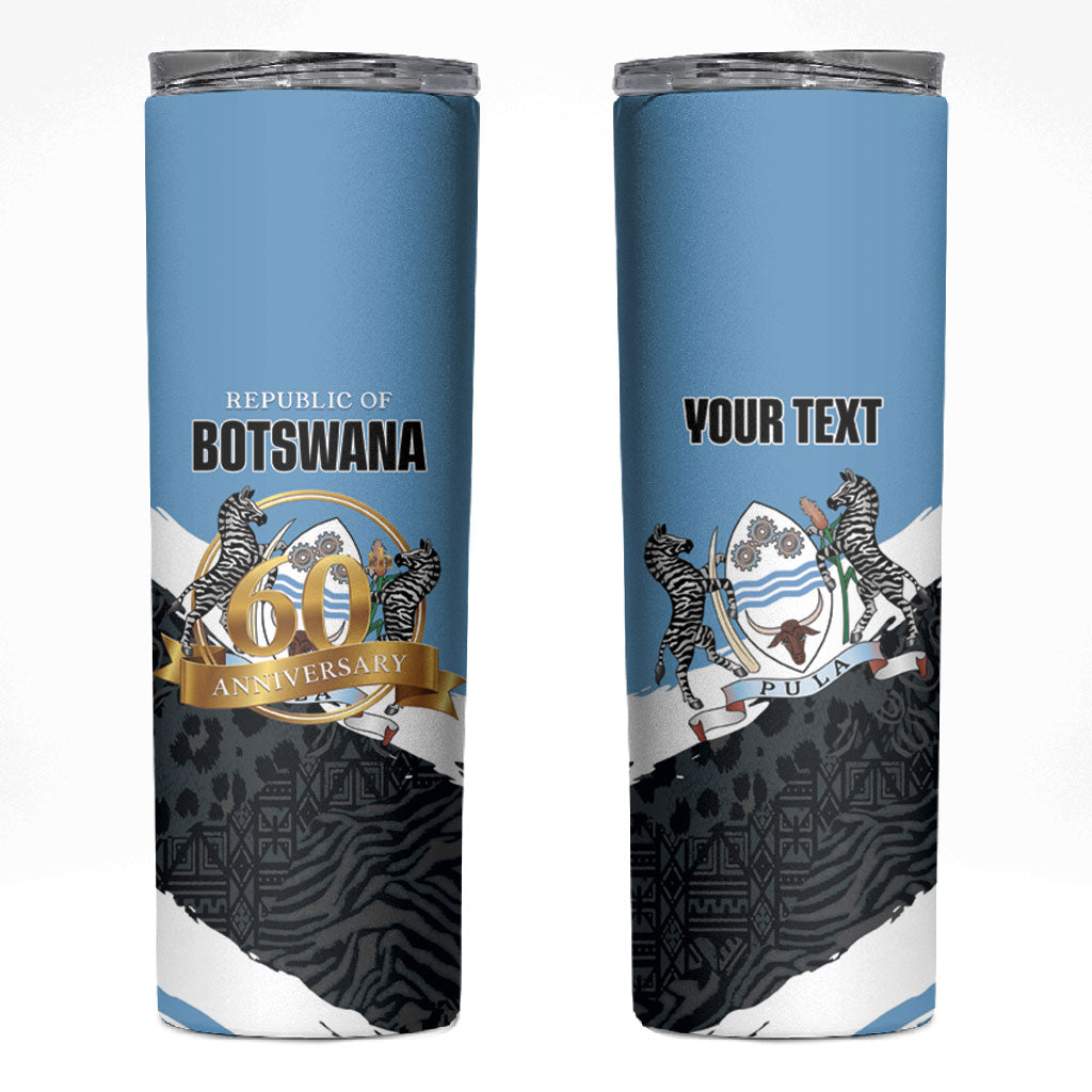 Personalized Botswana 2026 Skinny Tumbler 60th Anniversary