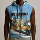 Personalized Botswana 2026 Sleeveless Zip Hoodie 60th Anniversary