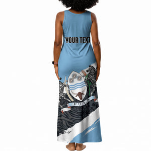 Personalized Botswana 2026 Tank Maxi Dress 60th Anniversary