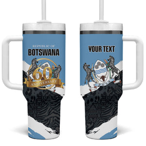 Personalized Botswana 2026 Tumbler With Handle 60th Anniversary