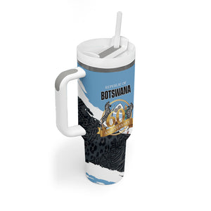 Personalized Botswana 2026 Tumbler With Handle 60th Anniversary