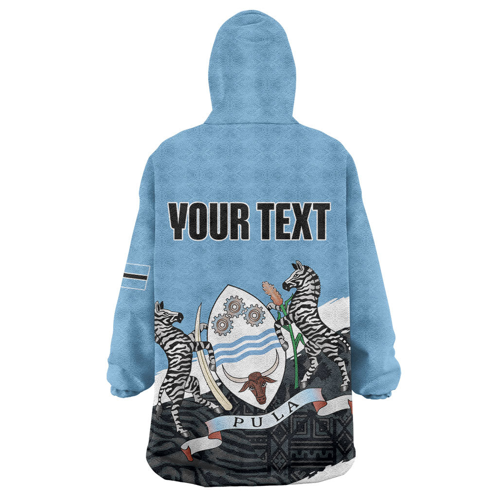 Personalized Botswana 2026 Wearable Blanket Hoodie 60th Anniversary
