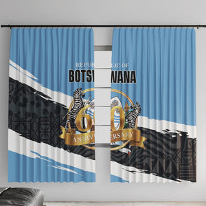 Botswana 2026 Window Curtain 60th Anniversary