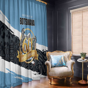 Botswana 2026 Window Curtain 60th Anniversary